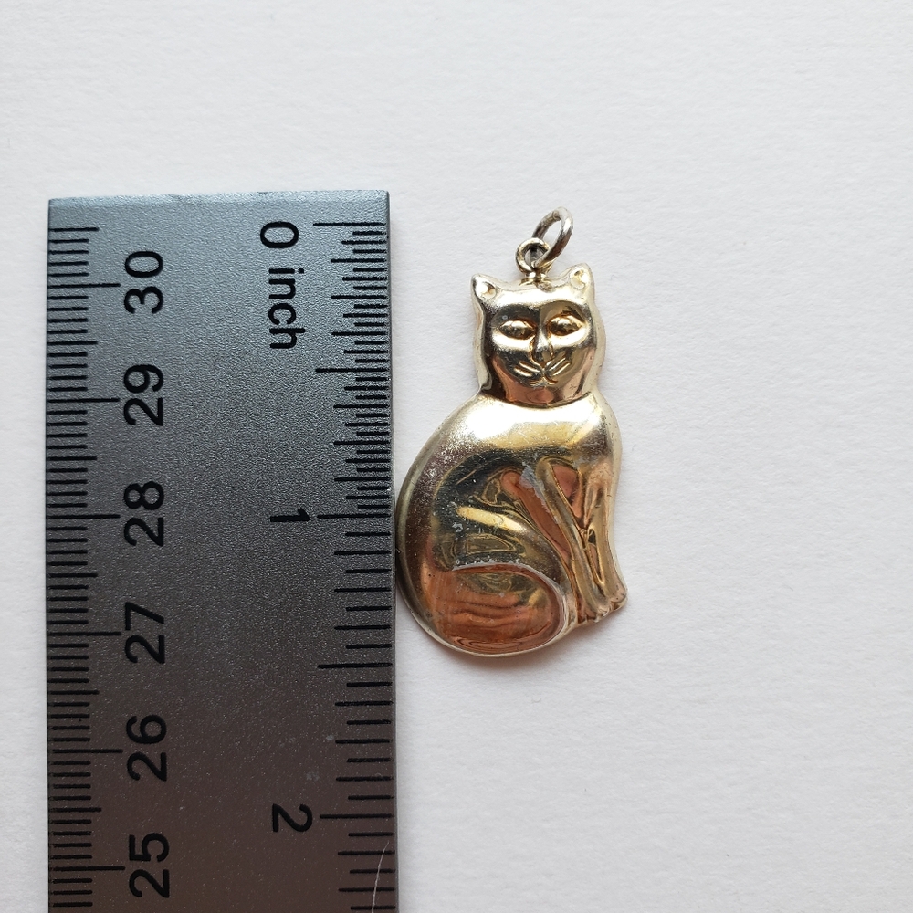 vintage signed NF 925 Sterling Silver Pendant - Picture 6 of 7